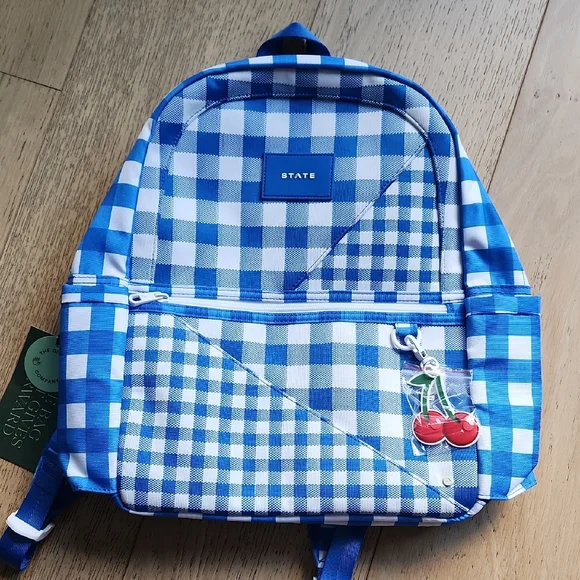 State Intarsia Kane Kids Travel Gingham